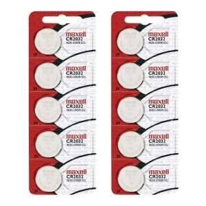 Maxell CR2032 Battery 10-Pack